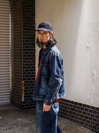 DAMAGED DENIM JACKET / Dark Indigo