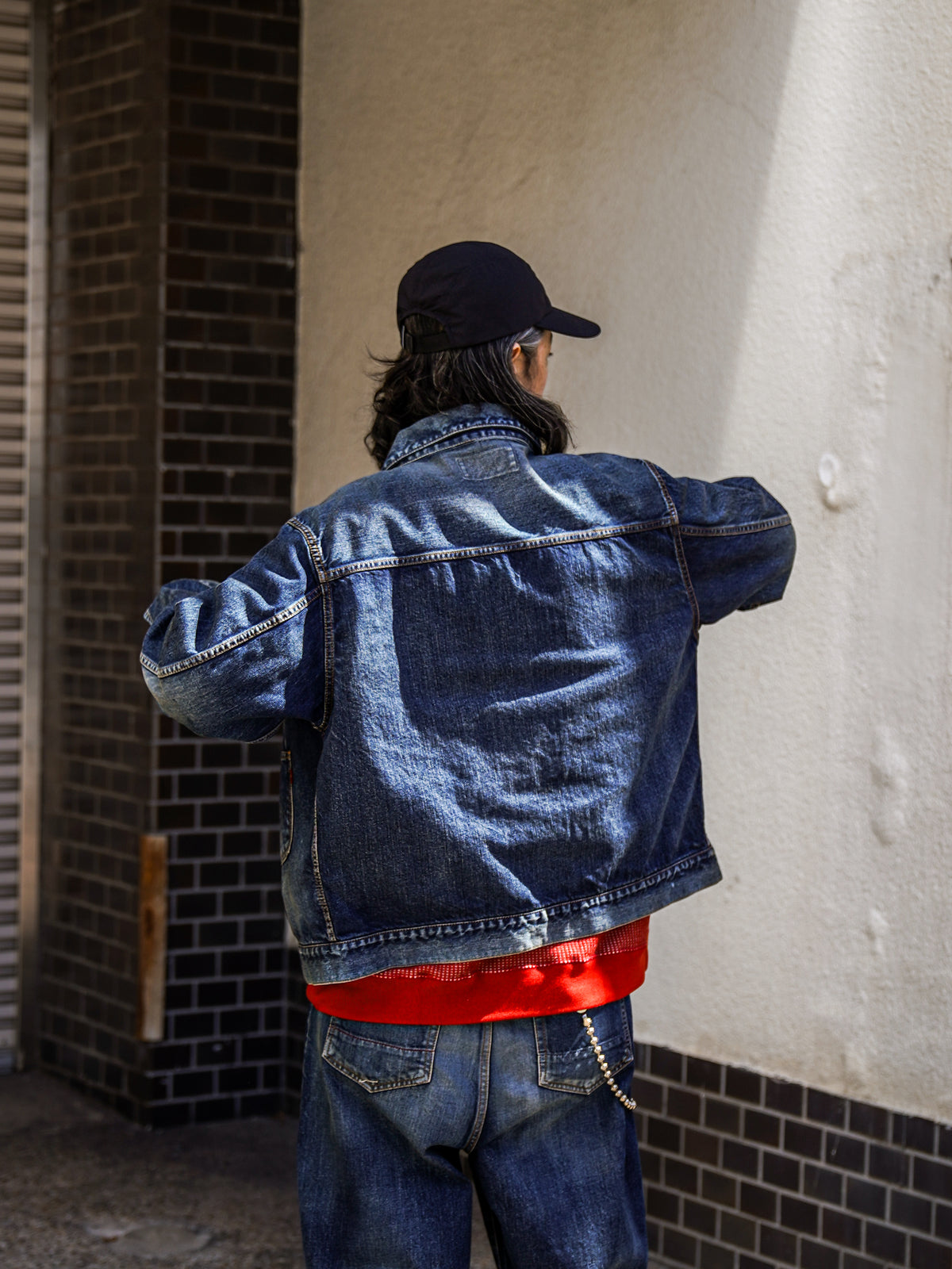 DAMAGED DENIM JACKET / Dark Indigo