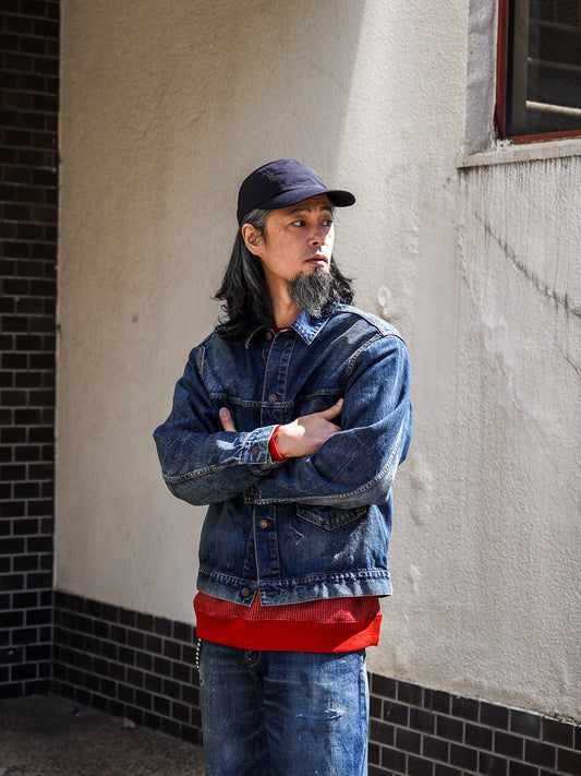 DAMAGED DENIM JACKET / Dark Indigo