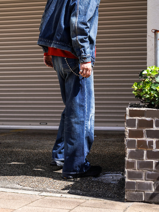REMAKED WIDE 5P DENIM PANTS / Dark Indigo