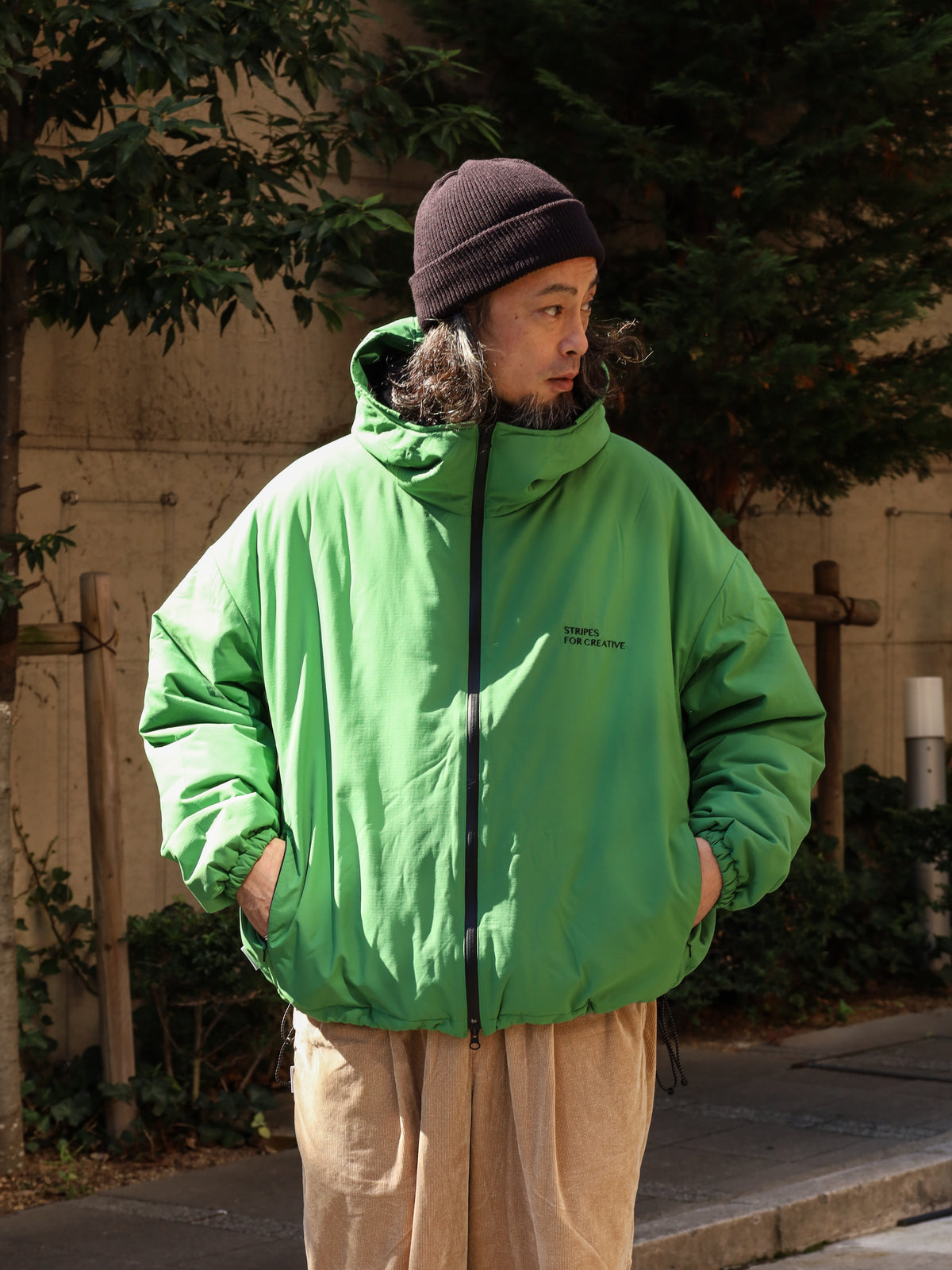 PADDED HOODY / Green