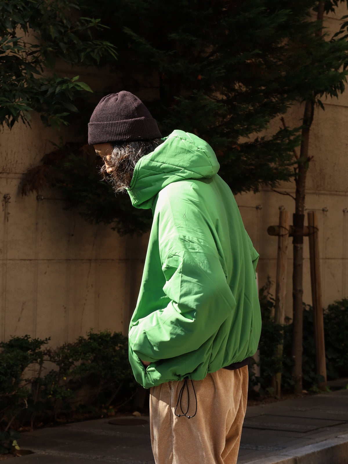 PADDED HOODY / Green