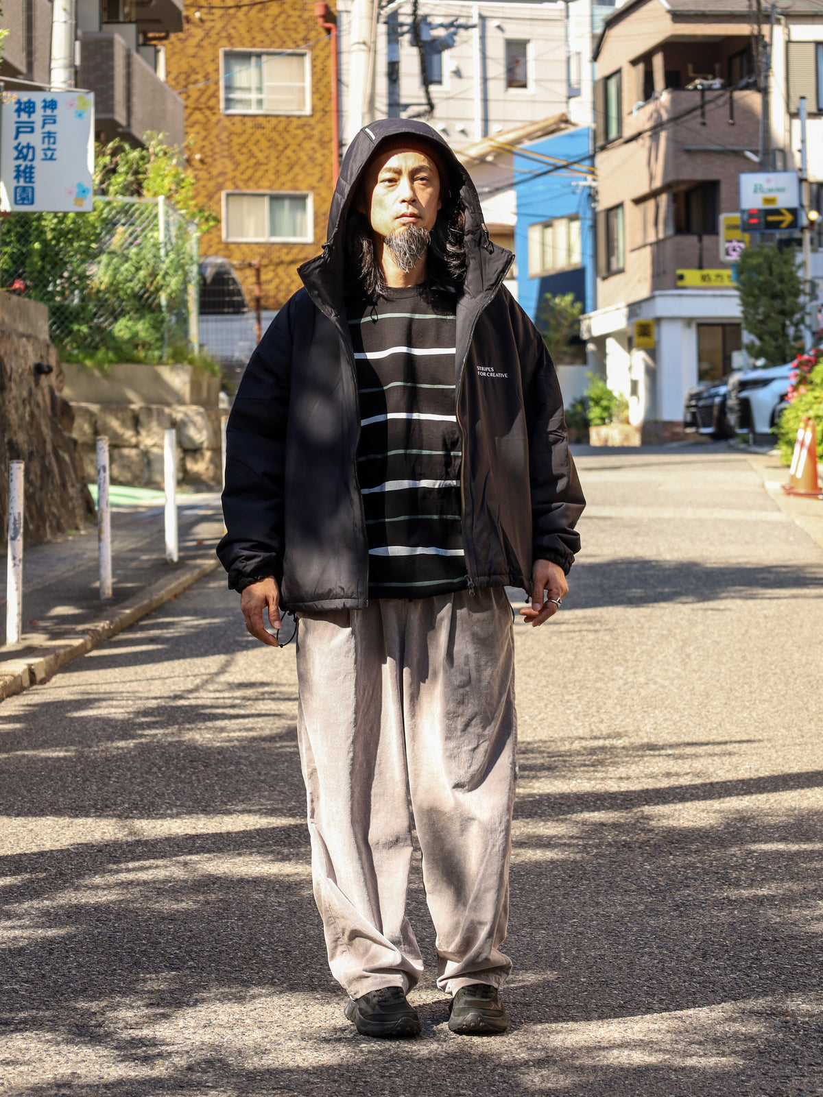 PADDED HOODY / Black