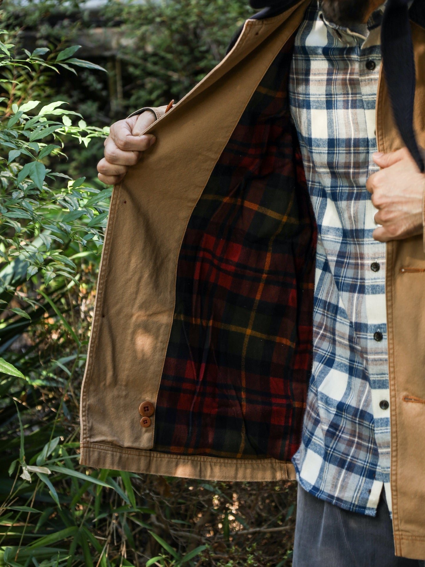 MEN'S ORIGINAL FIELD COAT, COTTON LINER / Saddle