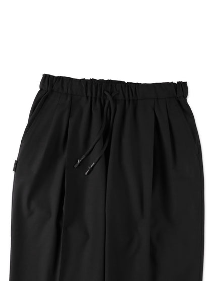 TWO TUCK S WOOL PANTS / Black
