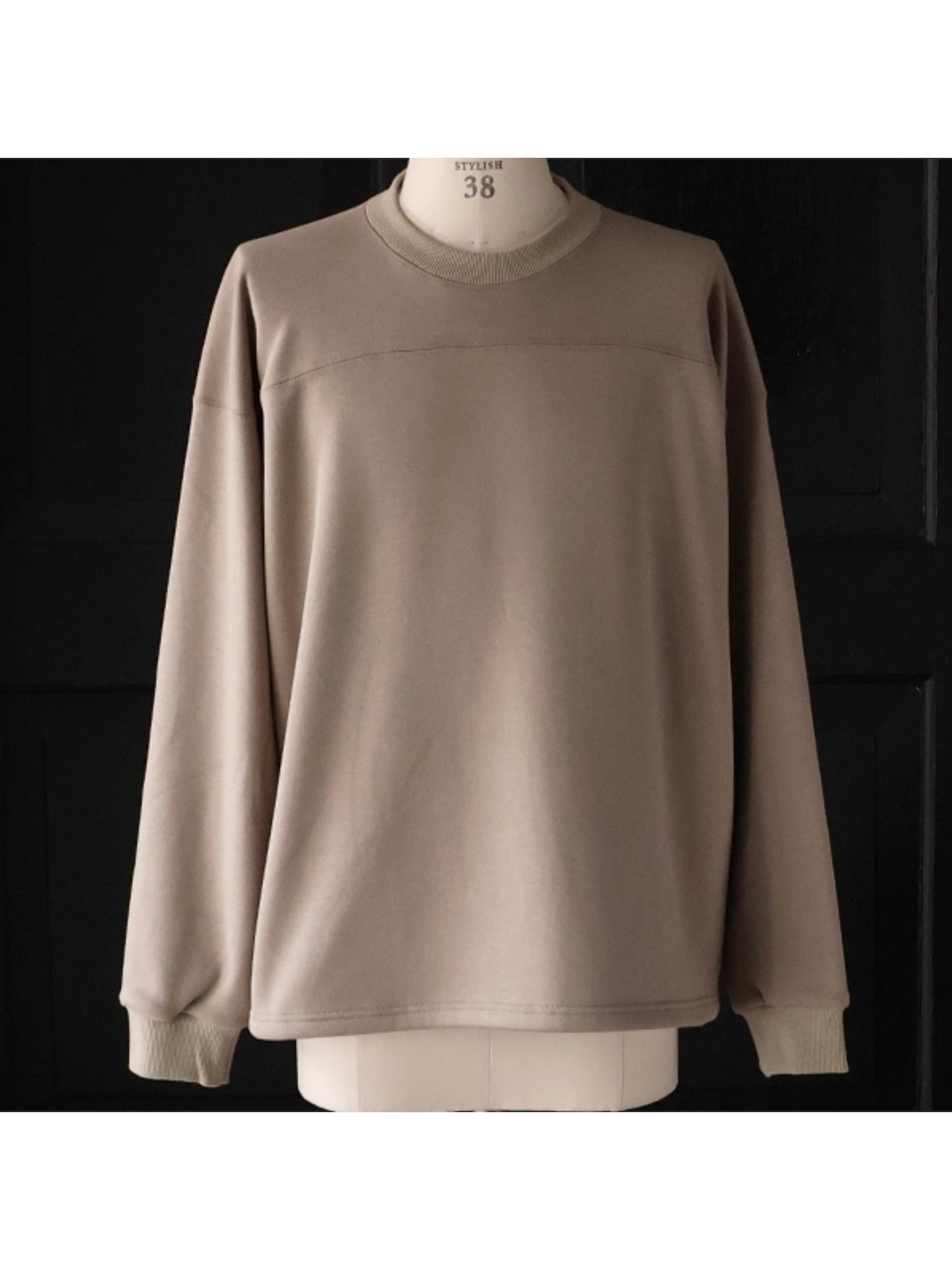 ボンバーヒート裏起毛 サイドスリット フットボール スウェット / 3colors