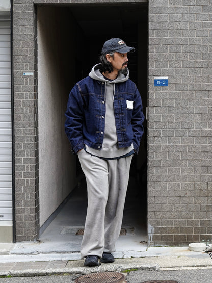 FRONT TUCK DENIM JACKET / Indigo (one wash)
