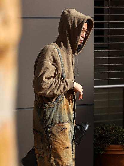 100-YEAR PROCESSING DENIM DECK OVER PANTS / FLATBUSH Ltd.