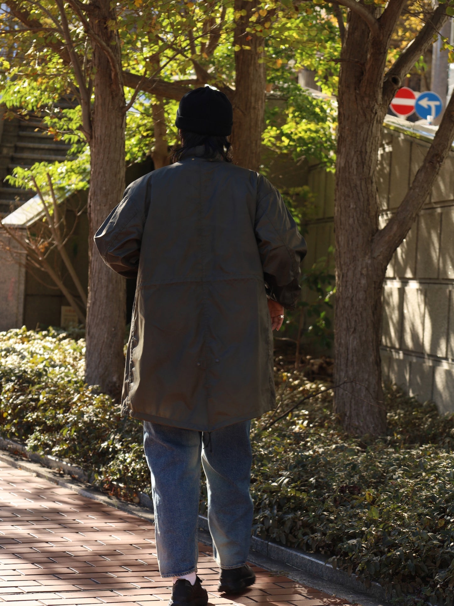 DIRTPAINT NYLON MODS COAT / Olive