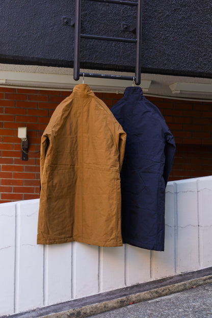 60/40クロス Sorona®Dupont 中綿 ステンカラーコート / UK. Navy