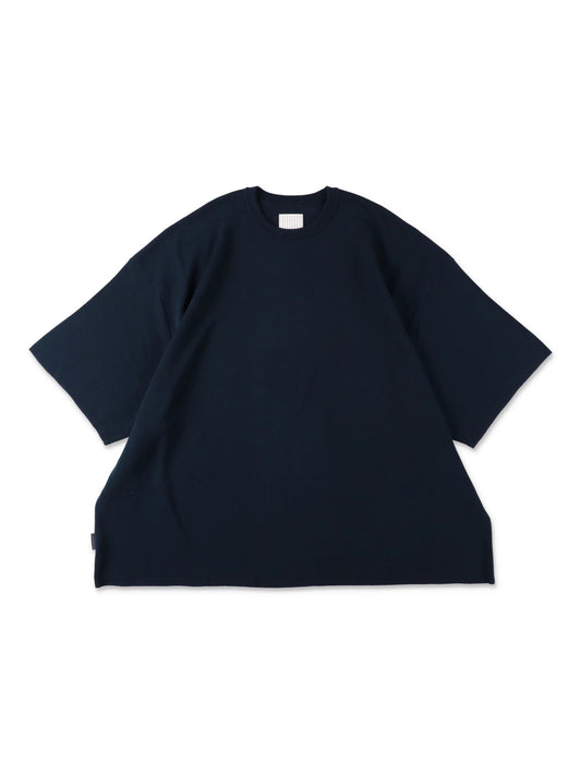 SUPER BIG SS COTTON KNIT TEE / Navy