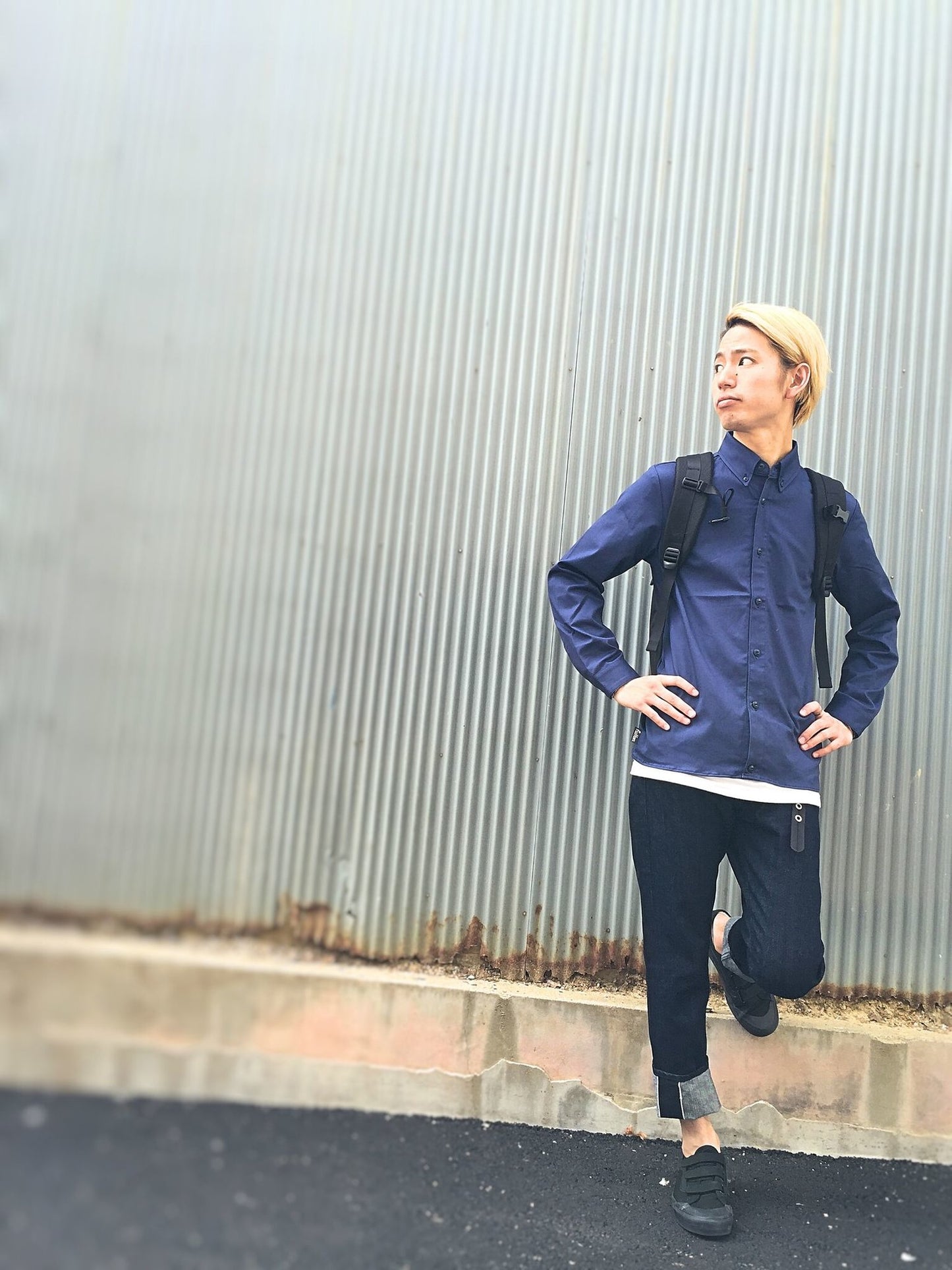 BEDFORD SHJK / smoke navy