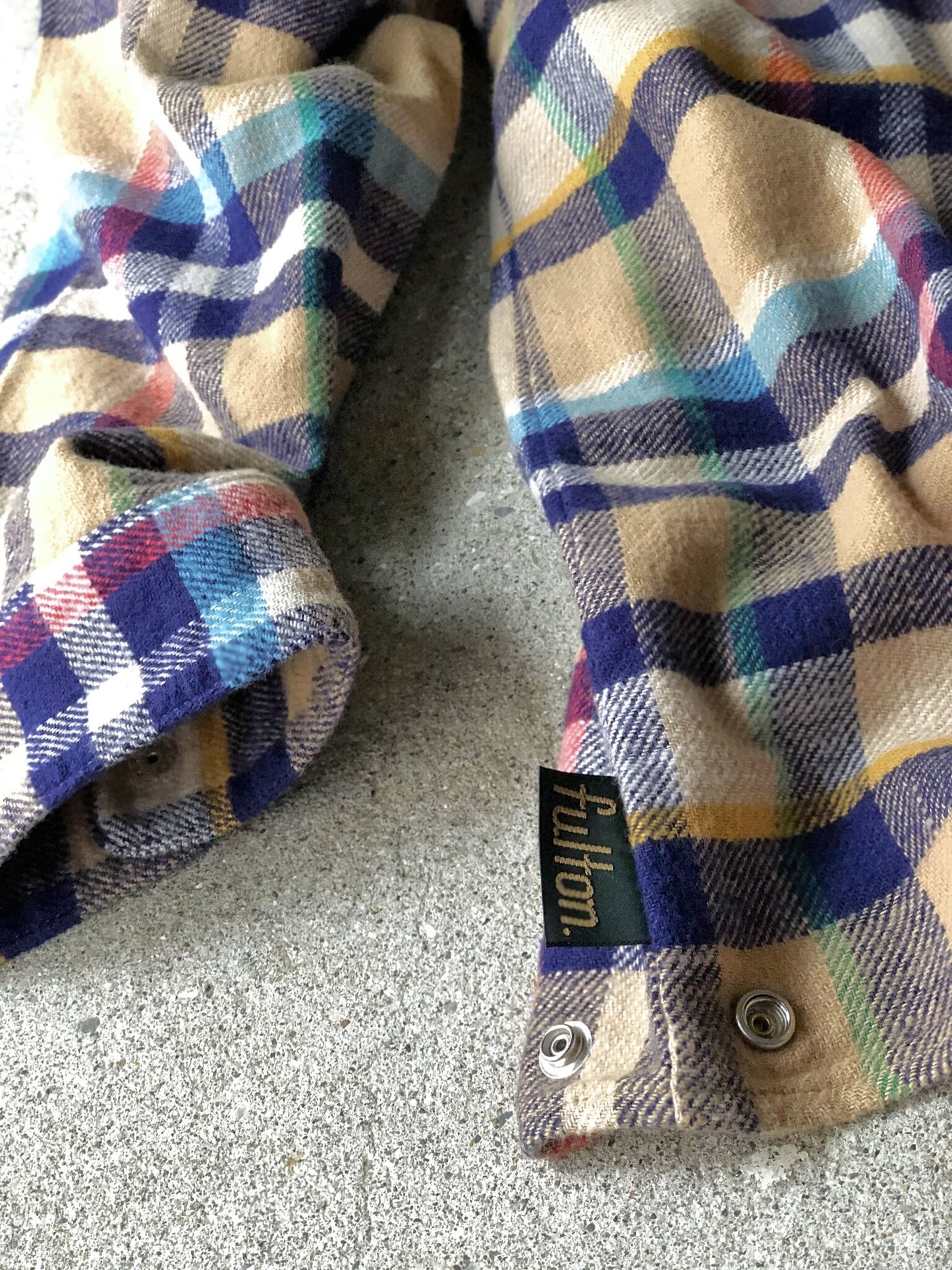 GOWANUS JKT(FLANNEL CHECK) / BEIGE