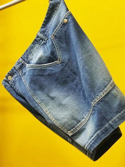 Side Patch Pocket Shorts / vintage wash