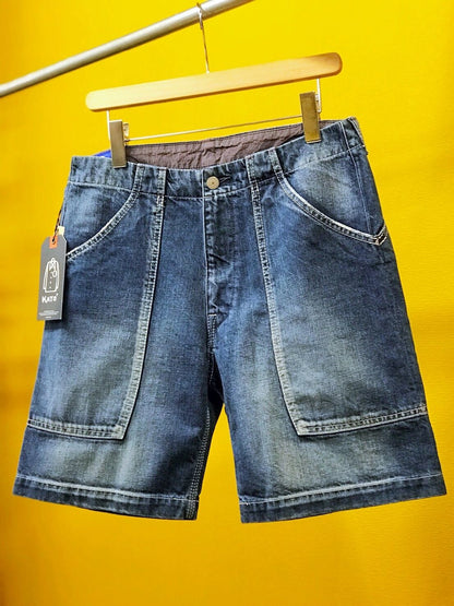 Side Patch Pocket Shorts / vintage wash