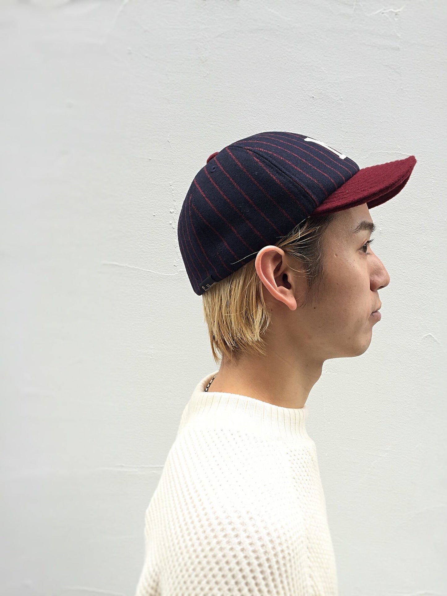 MTO Happy Cap / navy stripe