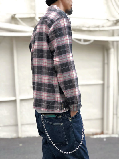 GOWANUS JKT(FLANNEL CHECK) / BLACK