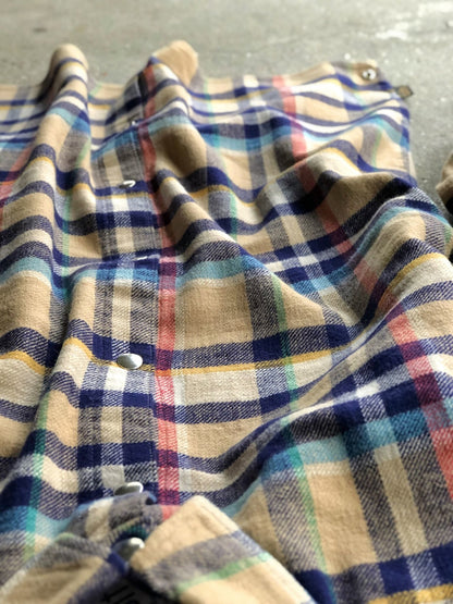 GOWANUS JKT(FLANNEL CHECK) / BEIGE