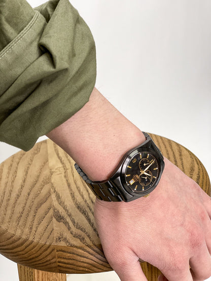 AUTOMATIC MULTI CALENDAR / BLACK×GOLD