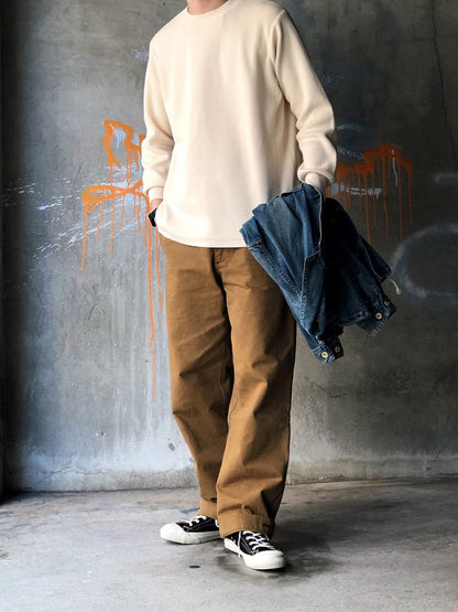 LIKE "VINTAGE" CHINO PANTS / BROWN