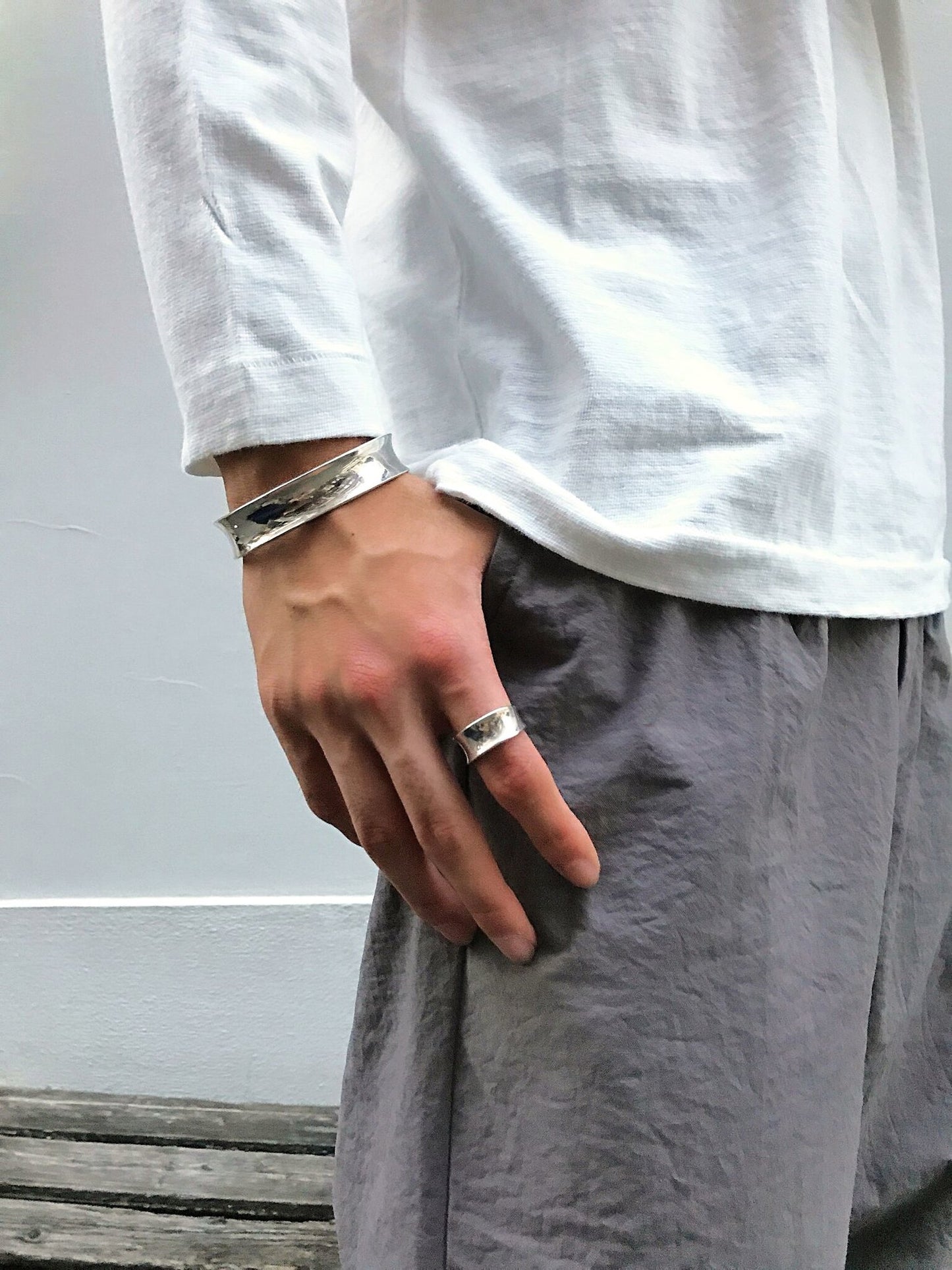 F-neck 5/6 Tee Ⅱ / white