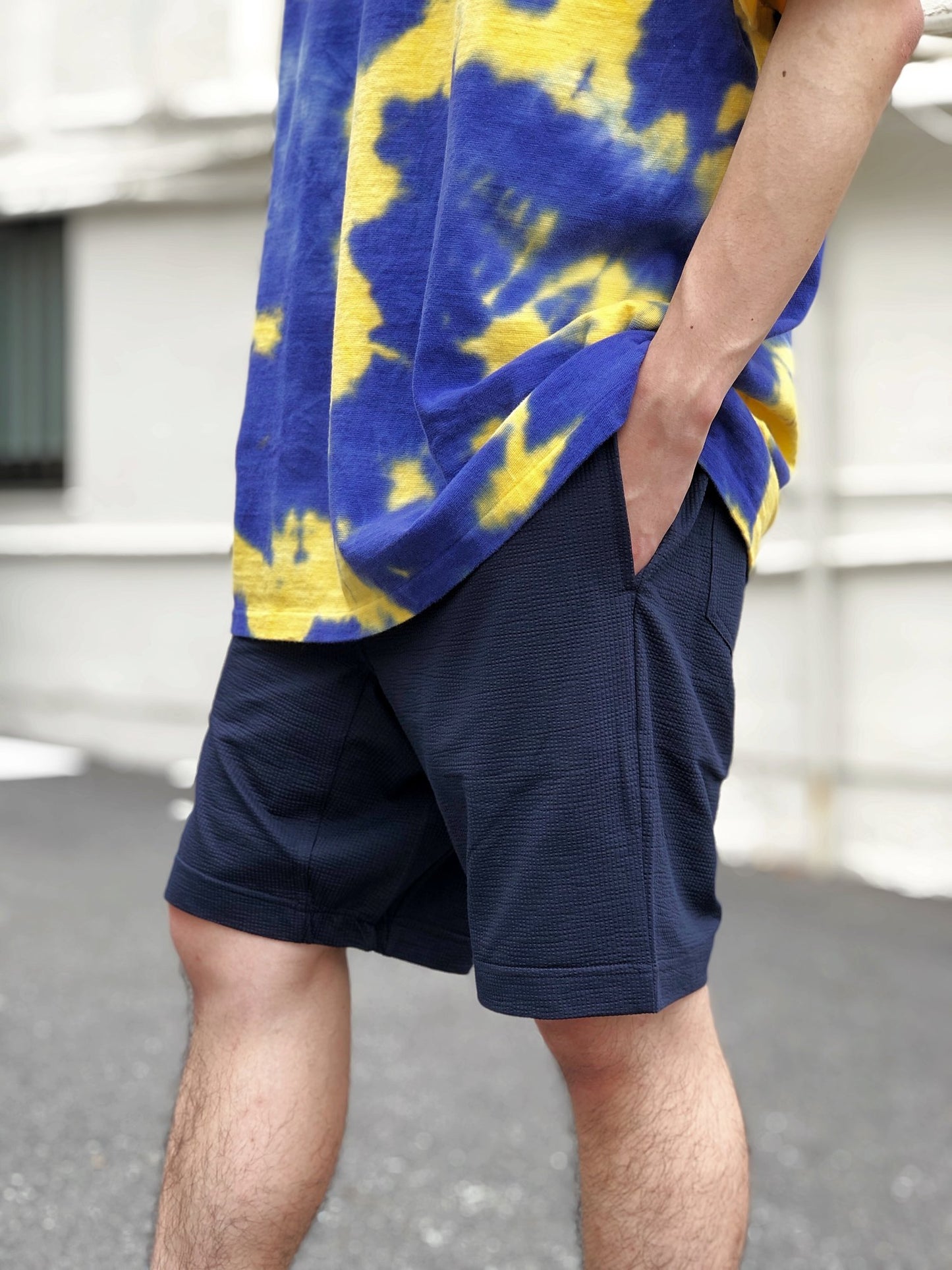506NS / ニットサッカーショートパンツ / ネイビー