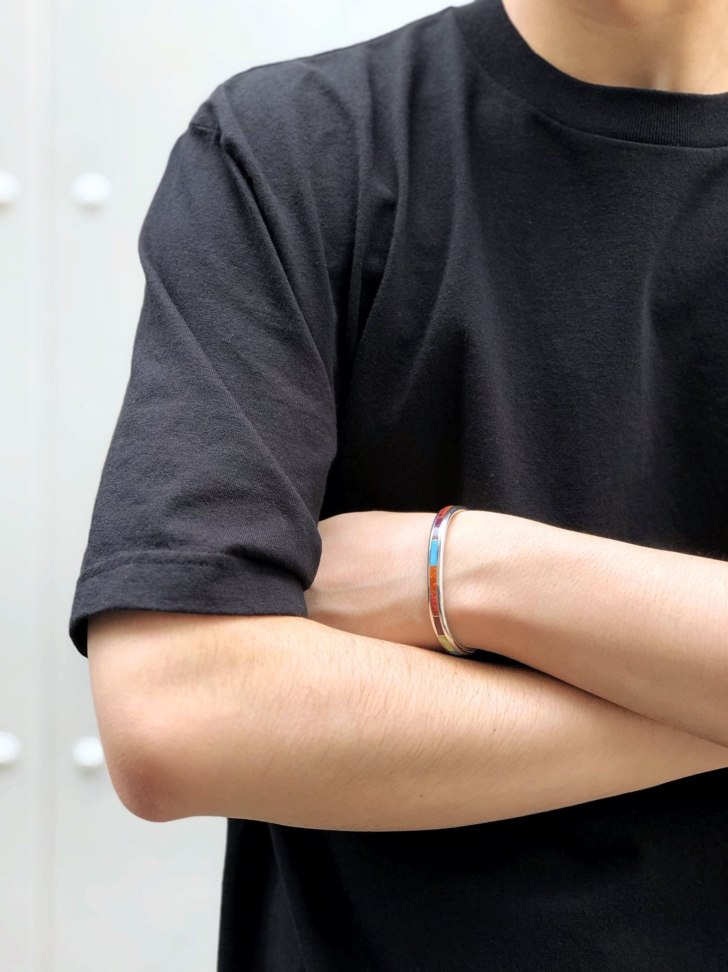 LARRY LORETTO INLAY BANGLE / TYPE D