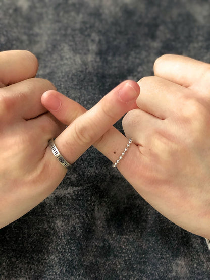 VOO-A-017 / COMBI RING / SILVER