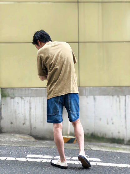 Side Patch Pocket Shorts / vintage wash