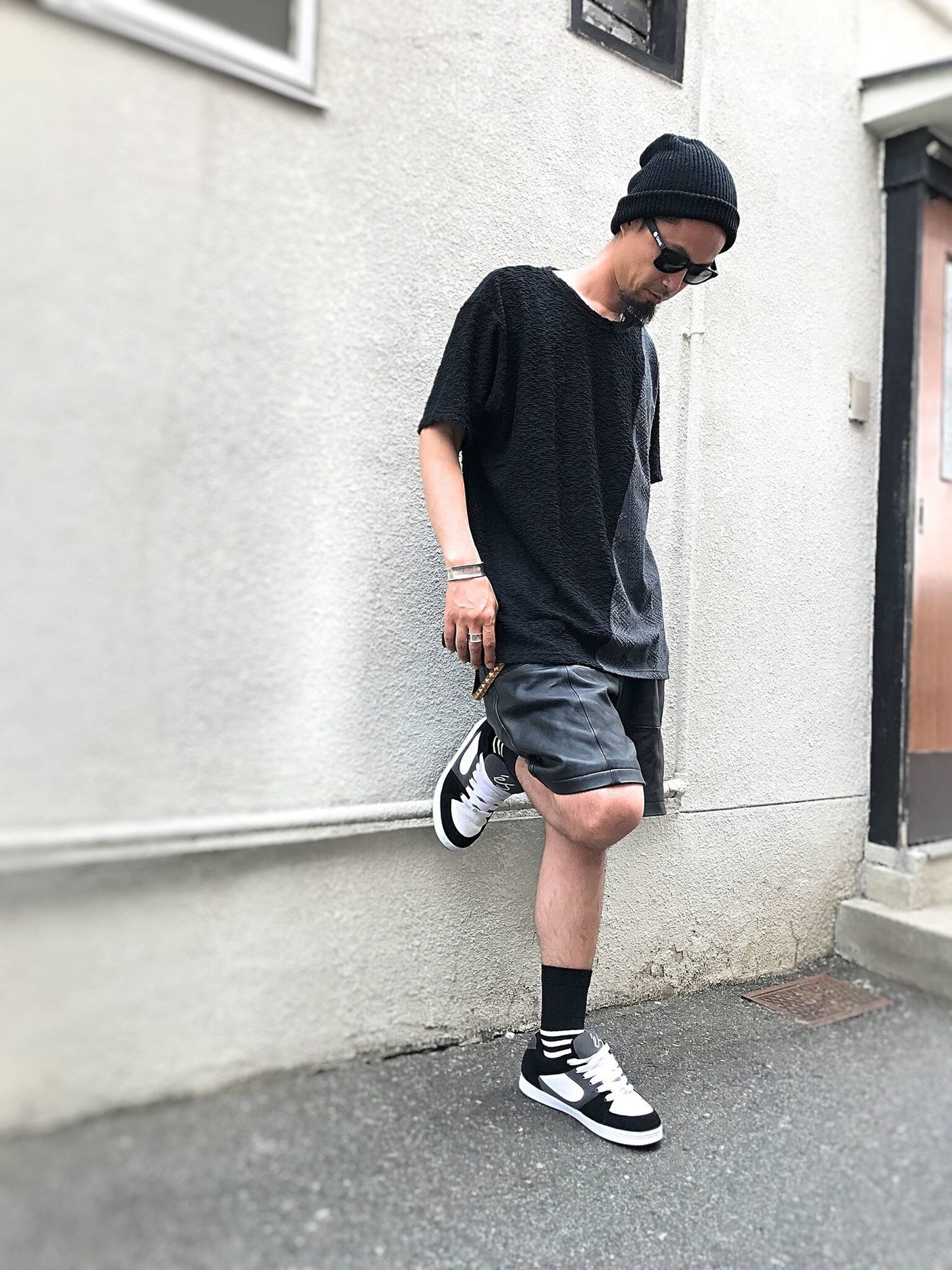 Necessary Leather Shorts / black