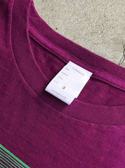 ONE LINE SWIRL TEE / STRANGE PURPLE