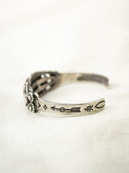 1940's ANTIQUE BANGLE / PATRIFIED WOOD