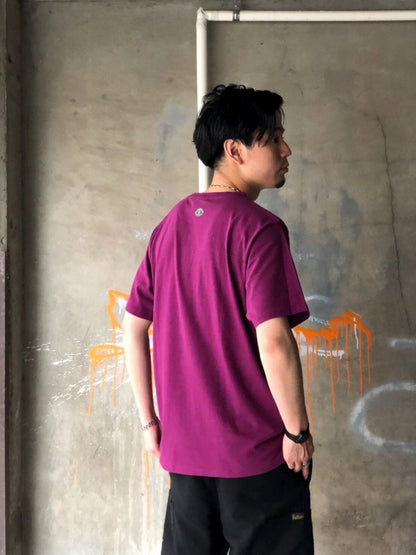 ONE LINE SWIRL TEE / STRANGE PURPLE