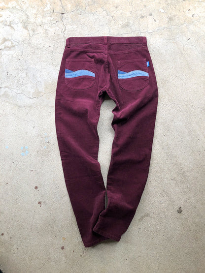 Ripple Pants (Corduroy) / burgundy
