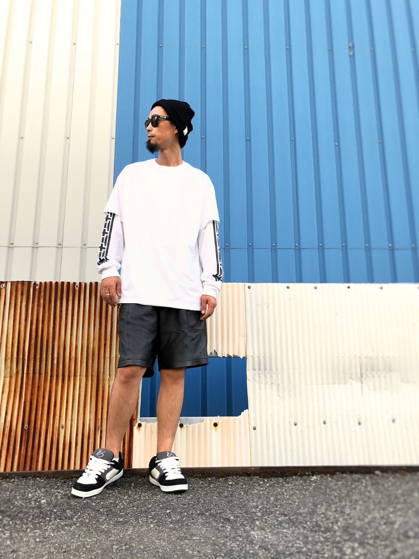 Necessary Leather Shorts / black