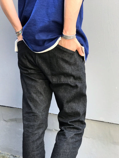 TILLARY DENIM PANTS / BLACK