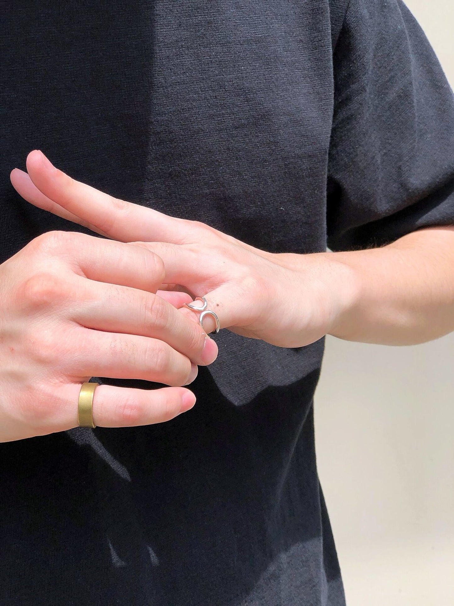OWN WAY RING / SILVER×BRASS