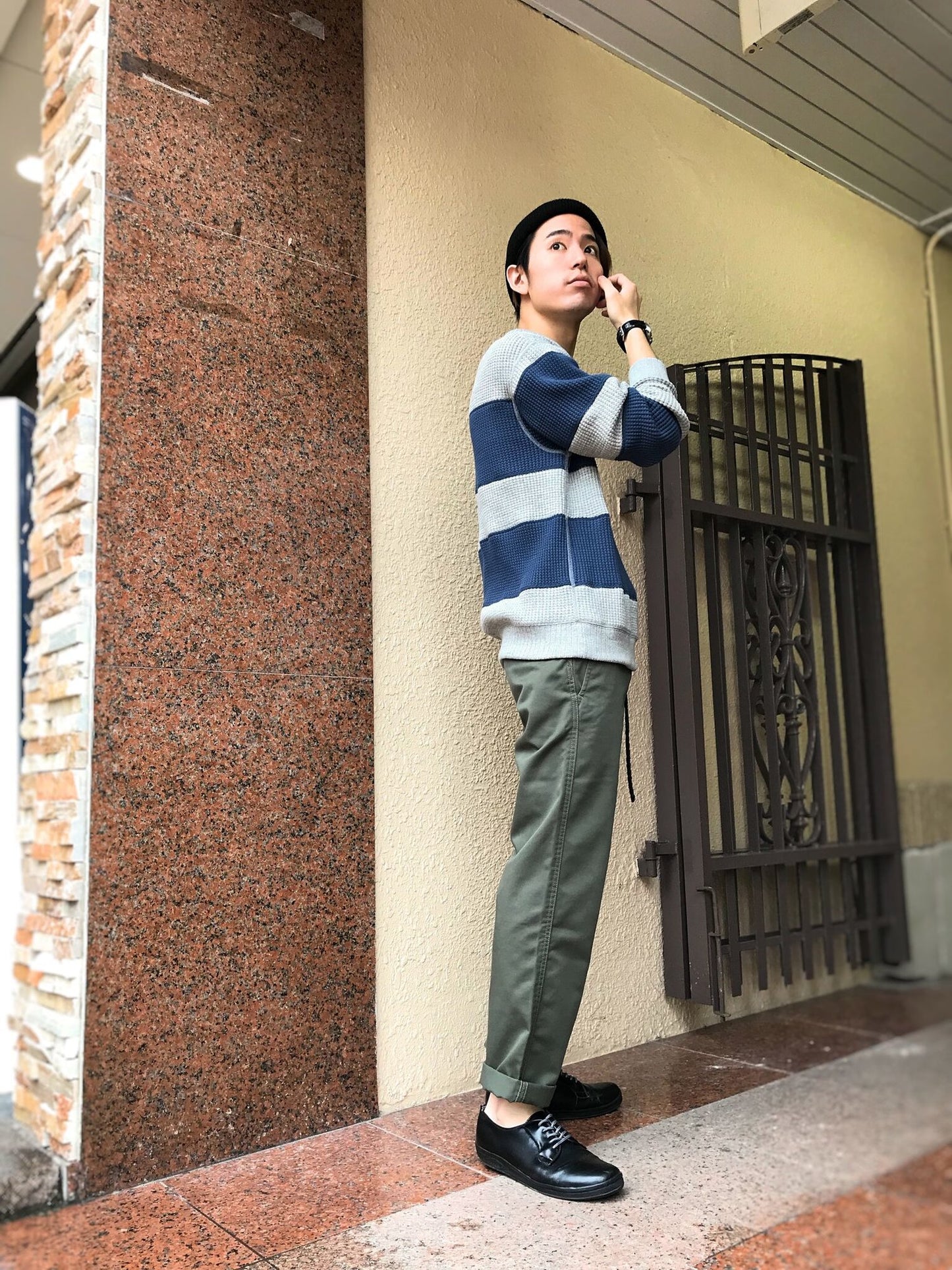 PARK SLOPE Pants / smoke olive