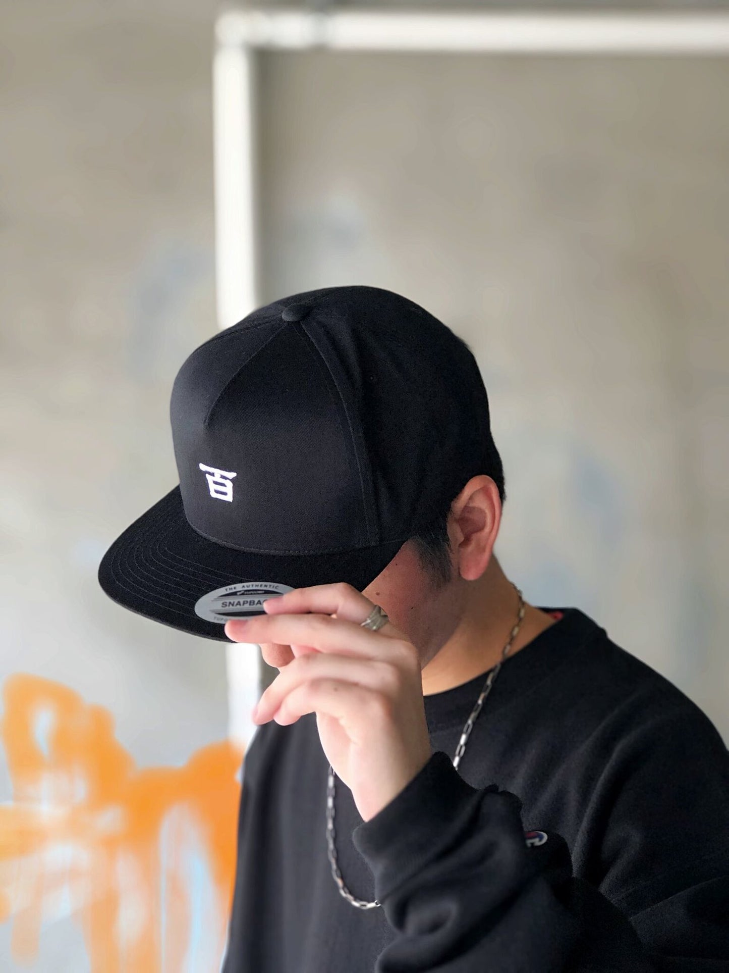 百 CAP / BLACK/WHITE