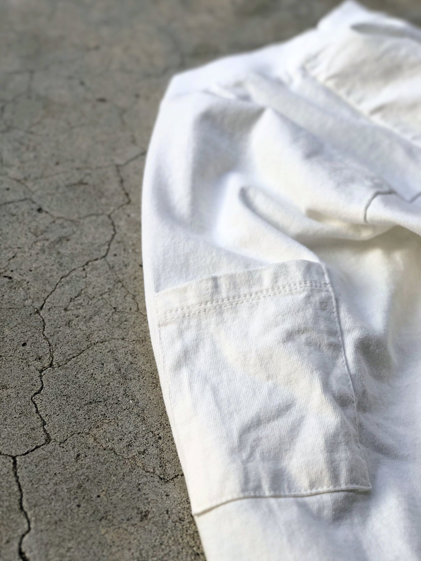 JM19SS1S03 / THE 1ST SHOP × JM LONG SLEEVE POCKET TEE / WHITE