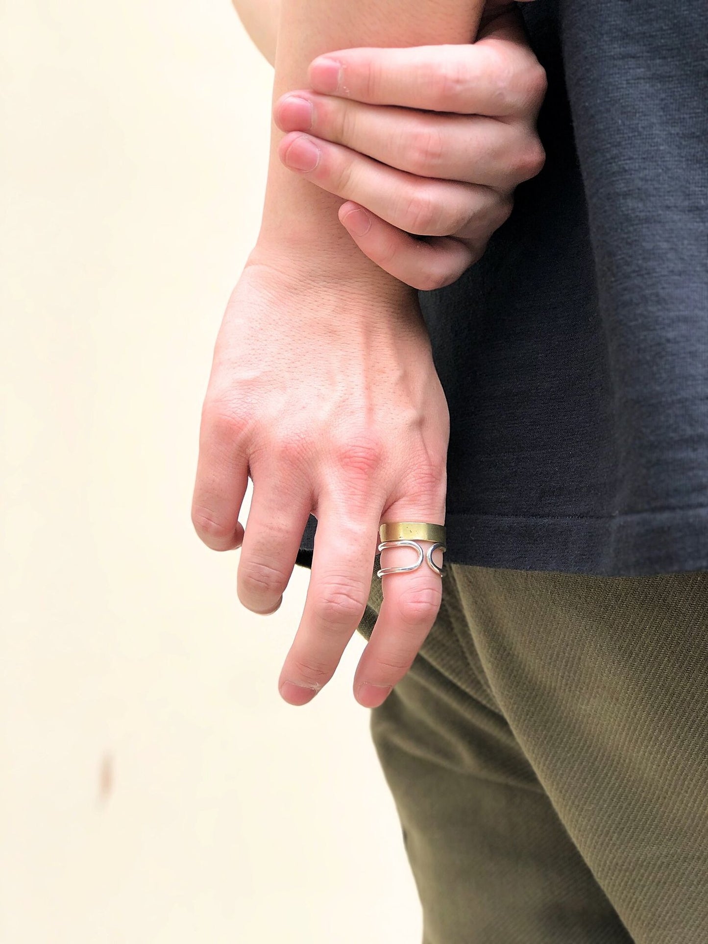 OWN WAY RING / SILVER×BRASS