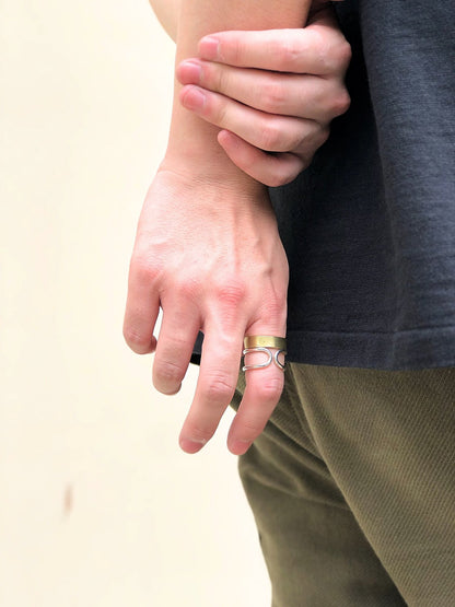OWN WAY RING / SILVER×BRASS