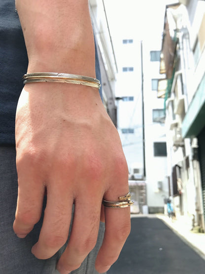 Tee Mace  feather Ring(12K) / type A