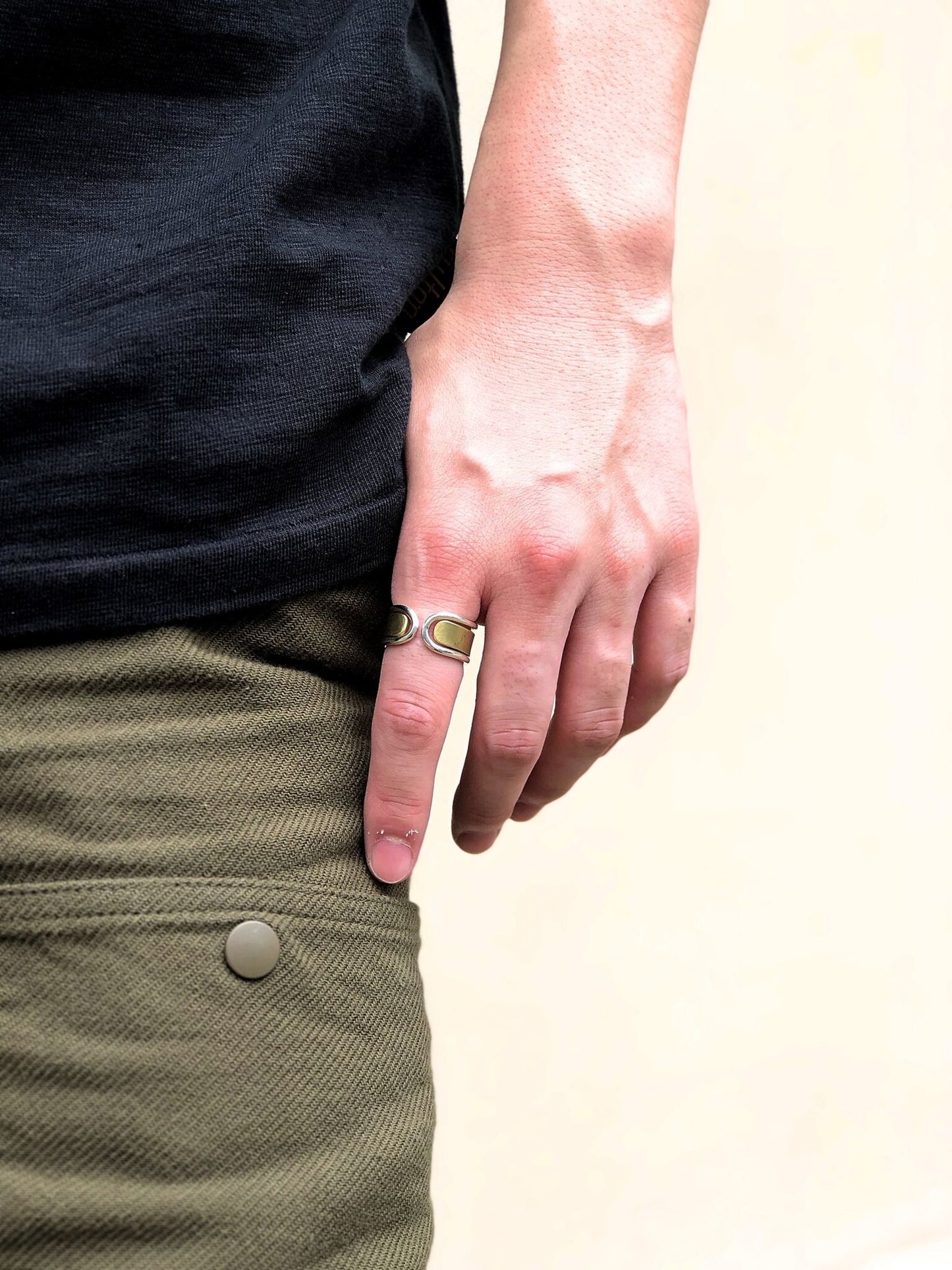 OWN WAY RING / SILVER×BRASS