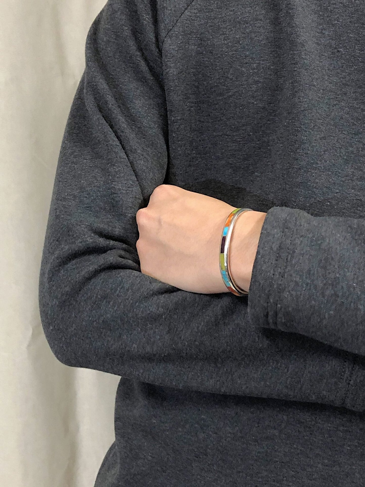 LARRY LORETTO INLAY BANGLE / TYPE I