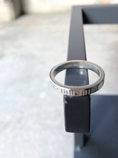 VOO-A-017 / COMBI RING / SILVER