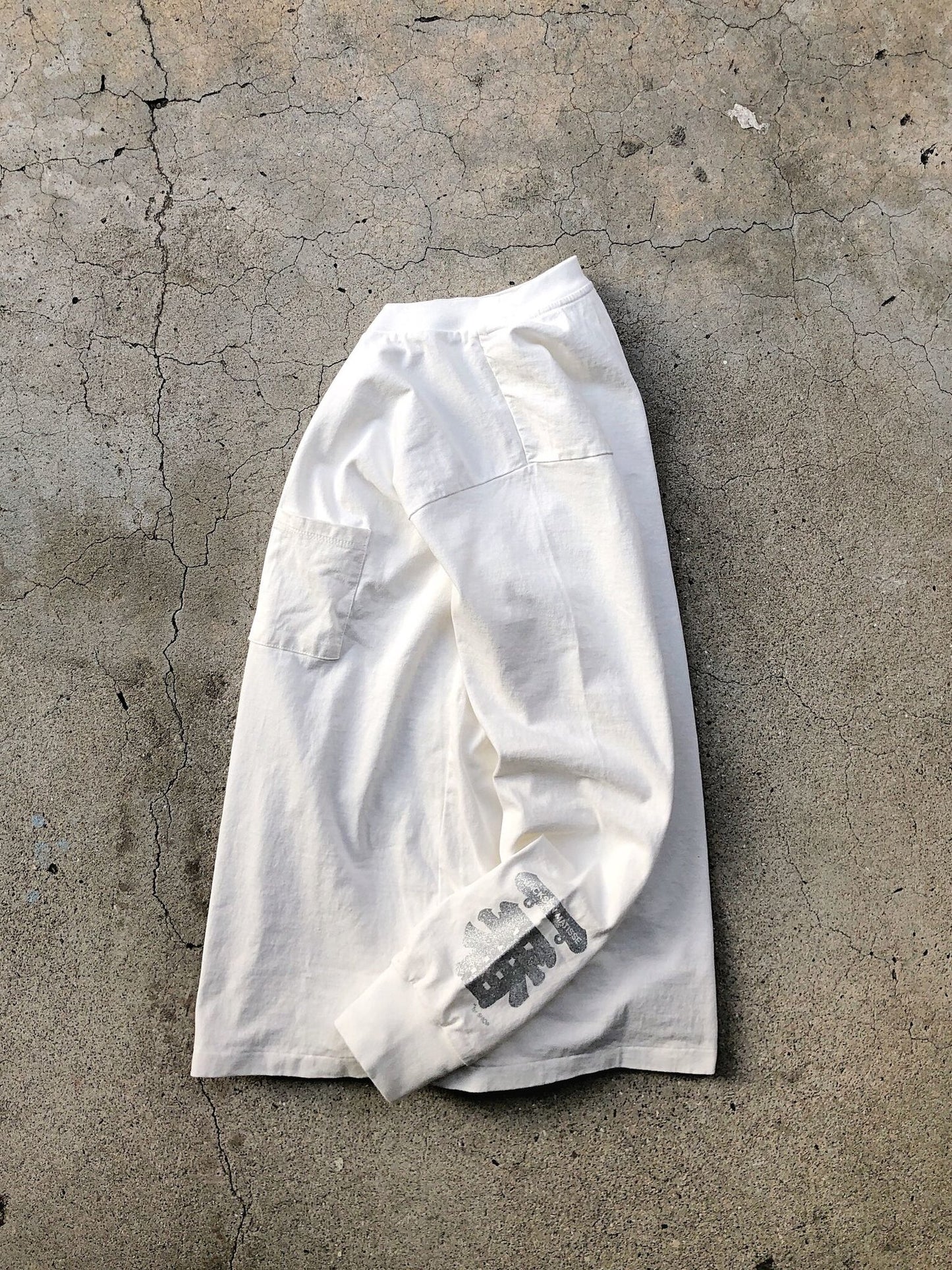 JM19SS1S03 / THE 1ST SHOP × JM LONG SLEEVE POCKET TEE / WHITE