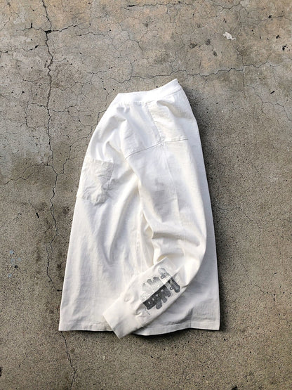 JM19SS1S03 / THE 1ST SHOP × JM LONG SLEEVE POCKET TEE / WHITE