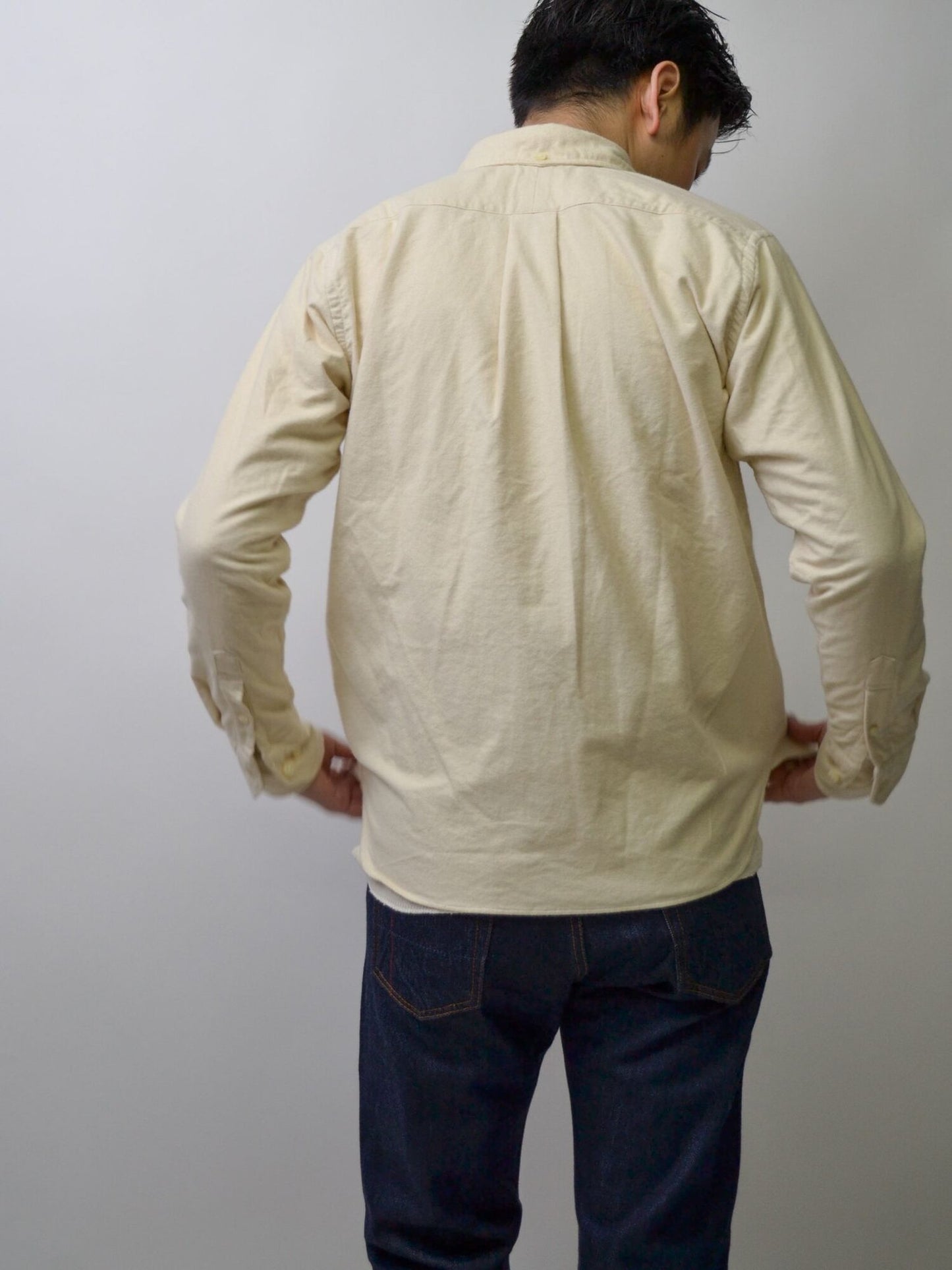 301NW / ネル起毛ダスティーワッシャーエイタシャツ / オフホワイト