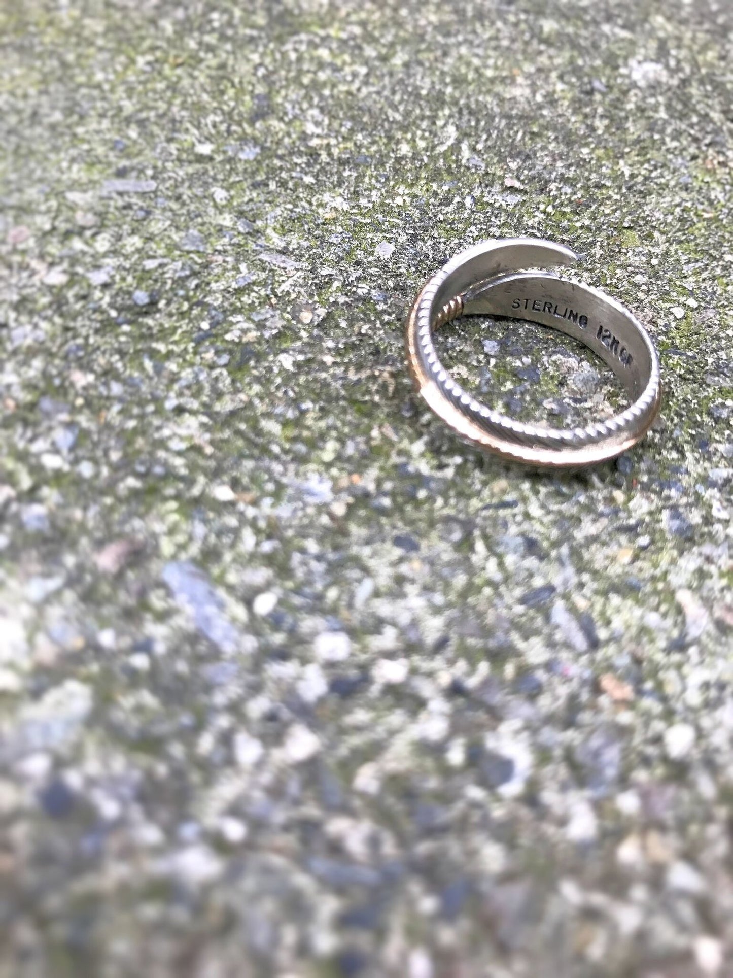 Tee Mace  feather Ring(12K) / type A